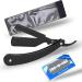 POOPFIY Barber Razor Set | Professional Traditional Razor for Quality Manual Shave | Black Storage Box Included - Best International Shipping - Buy Online on GoSupps.com