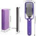 Yucool 4-Pack Foot Pumice Stone & Exfoliator Set | Callus Remover Scrubber with Stainless Steel Riper & Nail Files - Perfect Pedicure Essentials - Buy Online on GoSupps.com