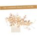 Ipetboom 1 Set Wedding Hair Comb Prom Headpiece Wedding Hair Clips Wedding Bun Comb Vintage Hair Accessories Flower Leaf Hair Comb Crystal Hair Comb Copper Wire Bride Rhinestones Mosaic - Buy Online on GoSupps.com
