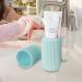 Jacekee Travel Toothbrush Holder - Portable Dust-Sealed Toothbrush Case for Camping Business Trips & School - Blue Travel Toothbrush Mug - Buy Online on GoSupps.com