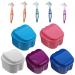 10 pieces of boxes box set for false toothbrushes case personal oral care storage container for dentistry boxes Storage box for prostheses pp travel holder braces box box