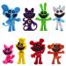 8PCS Smiling Mini Figures Smiling Cake Toppers Cake Decoration Mini Smiling Figures Set for Boys Girls Birthday Party Babay Showers Celebration Supplies