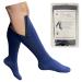Original Navy 20-30 mmHg Firm Zipper Compression Leg Closed Toe Sock 3X-Large Navy