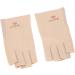 Fockety Fockety Nail Lamp Gloves Thoughtful Design Stretchable UV Protection Fingerless Manicure Gloves for Dry Nail Gel Medium Size Cotton Fiber (Light Yellow) - Buy Online on GoSupps.com