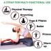 sport2people Stretching Strap for Yoga & Flexibility - 12-Loop Stretch Band for Rehabilitation - Includes 2 Free Exercise Ebooks - Recommended by Physical Therapists - Blue-Gray - Buy Online on GoSupps.com
