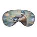 Duck Lotuses Prints Sleep Mask Block Out Light Sleeping Eye Mask Comfortable Night Sleeping Mask Ultralight Travel Eye Cover for Women Men