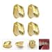 2pcs Golden Single Tooth Fangs Hip Hop Grills Set - Top & Bottom Dental Veneers - Buy Online on GoSupps.com