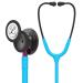 3M Littmann Classic III Monitoring Stethoscope Smoke Chestpiece Turquoise Tube Pink Stem and Smoke Headset 27 inch 5872 Standard Chestpiece/Stem/Headset Turquoise Tube Single