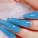 Lofuanna Poly Nail Gel Set - 60ml Blue Nail Extension Gel Kit | All-in-One with Slip Solution Nail Forms Brush & Glass Cup | Perfect for Beginners - Nail Art Design - Buy Online on GoSupps.com