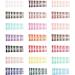 Dajidafu Coffin Nail Set Glossy Classic Scratch Resistant Press-on Fingernails Strong Viscosity Trend Manicure Stickers Type 14 - Buy Online on GoSupps.com