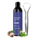 Stibtmr Oil Pulling Mouthwash | 100ml Deep Cleansing Mouthwash with Tongue Scraper - Daily Use Morning Evening Bedtime After Meals | Home Travel Morning Evening Sleep
