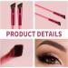 4 PCS 4D Hair Stroke Brow Stamp & Brush Set - Multifunction Ultra-thin Angled Eyebrow Makeup Brushes - Buy Online on GoSupps.com