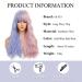 Buy Oefei Long Wavy Half Blue Half Pink Wig for Women - Synthetic Heat-Resistant Hair for Halloween & Cosplay - Buy Online on GoSupps.com