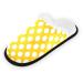 RPlife Spa slippers green watercolor cactus succulent multicolored soft guests slippers comfortable women slippers house guests slippers Large yellow with white dots
