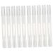 10pi ces Stylos Vides Transparents Lot De Tubes Pour Huile Ongles Pinceau Applicateur Brillant L vres Liquide Blanc