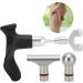 Ververt Touch Trigger Point Massage Device - Deep Tissue Acupressure Tool for Muscle Relief | 3-Head Pressure Massager - International Shipping - Buy Online on GoSupps.com