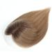 GULALUUK Real Human Hair Topper for Thinning Hair - Ombre Light Brown/Dark Roots (10inch) - 120 Density Swiss Base Clip-in Topper - Buy Online on GoSupps.com