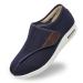 Orthoshoes Women's Diabetic Walking Shoes Comfort for Elderly Womens Edema Swollen Feet Breathable Mesh Supportive Sneakers Lightweight Adjustable Strap Plantar Fasciitis Slippers Breathable - Navy 7