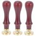 SKISUNO 3 Pcs Dispensing Plate Tool Pressed Seal Coffee Powder Press Wax Envelope Stamp Copper Copper Head