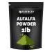 Essencea Alfalfa Powder 2lb | Green Superfood Leaf Powder | Gluten-Free Non-GMO Vegan | Rich in Fiber | Ideal for Smoothies Juices Shakes & Daily Nutrition