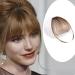 Clip in Fringe Human Hair Fringe Thin Clip in Bangs Hair Extensions Hairpieces with Temples (#2 Light Brown Wispy Bangs - with Temples) Wispy Bangs - with Temples #2 Light Brown - Buy Online on GoSupps.com