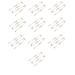 SBTRKT 10 pieces of alloy fashionable modern strong and does not fall off suitable for daily use street clothing wedding party gift gold-70