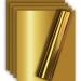 Tvinyl Warehouse Gold Metallic HTV Heat Transfer Foil Vinyl for Tshirt and Apparel 12 X 10(Pack of 5) Easy to Weed and Iron on Guaranteed Size 5 Sheets Gold 5