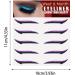 Sticker Eyeliner Glitter Instant -Adhesive Eyeliner Stencil Sparkle 5 Pairs Makeup Eyeliner Stickers Sticker Eyeliner for Eye Makeup Tool Eyeliner Tool Pochy Purple (Five Pairs) - Buy Online on GoSupps.com