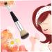 Multifunction Double Head Makeup Brush - Professional Wood Handle for Powder Blush & Eye Cosmetics - Black & Silver - Buy Online on GoSupps.com