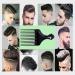 Afro Hair Pick 4 Pack Hair Pick Comb Afro Hair Wig Braid Hair Styling Comb Styling Tool or Women and Men (Back) - Buy Online on GoSupps.com