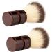 Xiaojikuaipao Luxurious Soft Men's Rasis Brush Set - 2-Part Nylon Hair Wooden Handle for Perfect Wet Shaving & Beard Care | Professional Hair Salon Care & Travel-Friendly - Buy Online on GoSupps.com