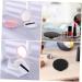 FRCOLOR 4 Sets Powder Puff Storage Box | Blusher & Foundation Case | DIY Makeup Powder Organizer | Portable Empty Powder Cases in Pink & Black - 7.5x7.5x1cm - Buy Online on GoSupps.com