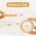 Buy RUBY Natural Wooden Ring Teething Ring 10 Pack for Arts & Crafts ( 5.4 cm) | International Shipping Available - Buy Online on GoSupps.com