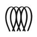 Motique Accessories Thin Headbands for Women Solid Satin 4 Pack - Black