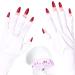 COCOJAM 1 Pair UV Light Gloves for Gel Nails Anti UV Protection Gloves for Gel Nail Lamp Manicure Gloves Protect Hands from UV Harm Long