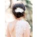 Latious Flapper Feather Hair Comb with White Crystal Gatsby 1920s Clip - Bridal Hair Accessory for Prom & Wedding - Buy Online on GoSupps.com