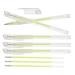 FOYTOKI 5pcs Beauty Spot Eyebrow Pen Eyebrow Permanent Pen White Markers Medical Plastic