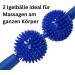 ATC Handels GmbH Massage Roller with 2 Hedgehog Balls - 9 cm for Relaxing Foot & Muscle Massage - Easy & Effective Relief - Buy Online on GoSupps.com
