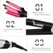 3 Barrel Hair Crimper Iron 0.78 Inch Ceramic Beach Hair Waver - LCD Display, Fast Heating Crimping Iron for Deep Waves - Valentines Gifts for Women - Buy Online on GoSupps.com