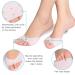 Buy Bunion Corrector Pads - Gel Foot Cushion & Big Toe Separator for Metatarsal Relief | Non-Slip Half Toe Design | International Shipping Available - Buy Online on GoSupps.com