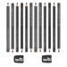 12 Pcs Black Eyebrow Pencil Set Waterproof Eyebrow Liners Long Lasting Brow Pencil Eyebrow Tattoo Pens with 2 Pcs Sharpeners for Marking  Filling And Outlining  Tattoo Makeup