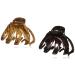 Scnci Hair Clips, Claw Hair Clips with Color Match in Striped Brown and Deep Bronze, Packaging May Vary, 2 Pack