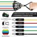 Glymnis Resistance Band Set - 11 PCs Fitness Bands with Handles Door Anchors & Straps for Strength Training & Physiotherapy - Up to 100lbs - Buy Online on GoSupps.com