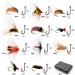 Emiif Fly Fishing Flies Set - 32PCS Dry/Wet Nymphs & Ants for Bass Trout Salmon - Premium Quality International Shipping - Buy Online on GoSupps.com