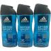3 x ADIDAS Men shower gel AFTER SPORT 3in1 body hair and face 250 ml - Buy Online on GoSupps.com