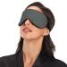 Haskirky Light Blocking Eye Mask - Adjustable Adult Men and Women Travel Yoga Meditation Office Deep Sleep - Plain Brown Grey - Buy Online on GoSupps.com