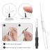 20 Pcs Micro Eyebrow Brush Set with Cap - Multifunctional Spoolie Lash Mascara Brush for Eyebrow Lamination, Extensions, and Brow Cleaning - White Black - Buy Online on GoSupps.com