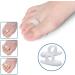 PEDIMEND Silicone Gel Toe Cap Sleeve + Silicone Gel Hammer Toe Straightener (2PAIR - 4PCS) - Overlapping Toe Nails - Prevent Painful Rubbing - Thumb Valgus Protector - Unisex - Foot Care - Buy Online on GoSupps.com