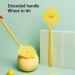 BAMFY 4 Pcs Fly Swatters Durable and Thickened Plastic Manual Fly Killer Heavy Duty with Long Handle Fly Swatters for Indoor Outdoor Mosquitoes Bees Flies Yellow - Buy Online on GoSupps.com