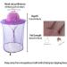 ZffXH Head Net Safari Hat with Mosquito Netting Mesh - Purple [For Men & Women] - Buy Online on GoSupps.com